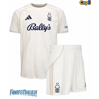 Nottingham Forest Echipament de Fotbal Replică 2025-26 Copii Deplasare (+ Șorturi)
